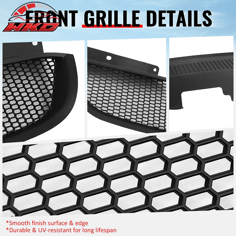 Fits 10-12 Hyundai Genesis Coupe Honeycomb Style Upper Grille Matte Black ABS