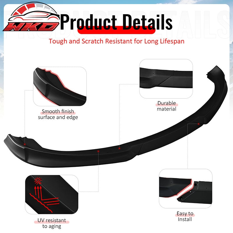 Wholesale 10-12 Hyundai Genesis Coupe KS PP Front Bumper Lip Chin Spoiler Matte Black - Wikond Auto