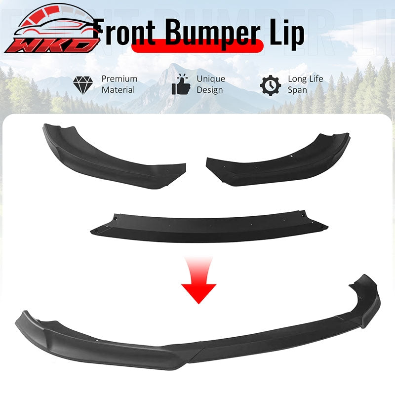 Wholesale 13-16 Hyundai Genesis Coupe KS PP Front Bumper Lip Chin Spoiler Matte Black - Wikond Auto