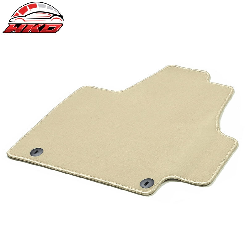 Fits 22-24 Hyundai Ioniq 5 4DR Front & Rear Floor Mats Carpet Nylon 4PCS - Beige