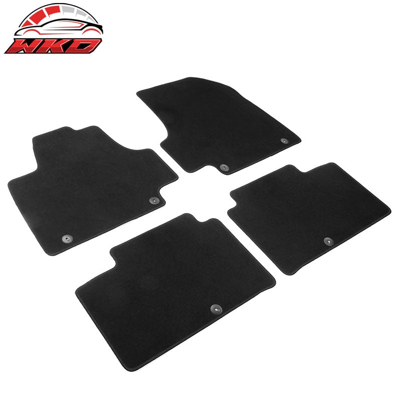 Fits 22-24 Hyundai Ioniq 5 4DR Front & Rear Floor Mats Carpet Nylon 4PCS - Black