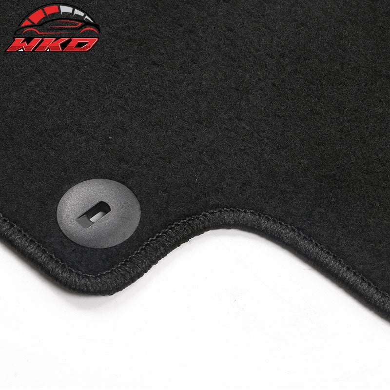 Fits 22-24 Hyundai Ioniq 5 4DR Front & Rear Floor Mats Carpet Nylon 4PCS - Black