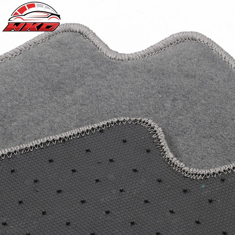 Fits 22-24 Hyundai Ioniq 5 4DR Front & Rear Floor Mats Carpet Nylon 4PCS - Gray
