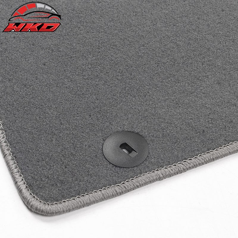 Fits 22-24 Hyundai Ioniq 5 4DR Front & Rear Floor Mats Carpet Nylon 4PCS - Gray