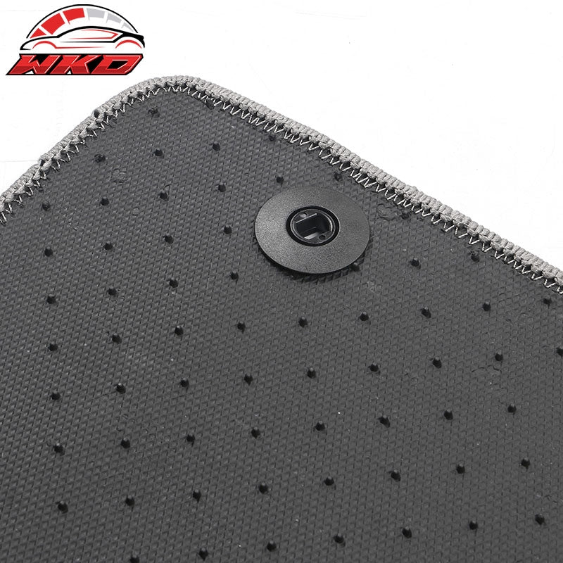 Fits 22-24 Hyundai Ioniq 5 4DR Front & Rear Floor Mats Carpet Nylon 4PCS - Gray