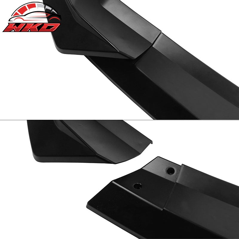 For 22-24 Hyundai Ioniq 5 IKON Style 3PC Front Bumper Lip Spoiler Matte Black PP