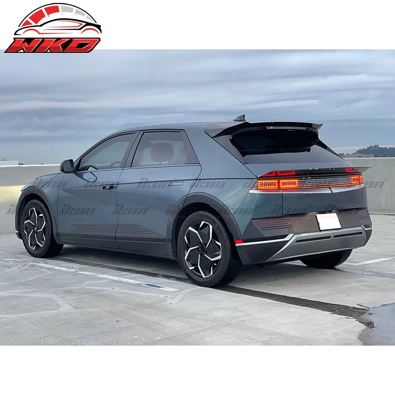 For 22-25 Hyundai Ioniq 5 N ABS Trunk Spoiler Middle Lip Carbon Fiber Print