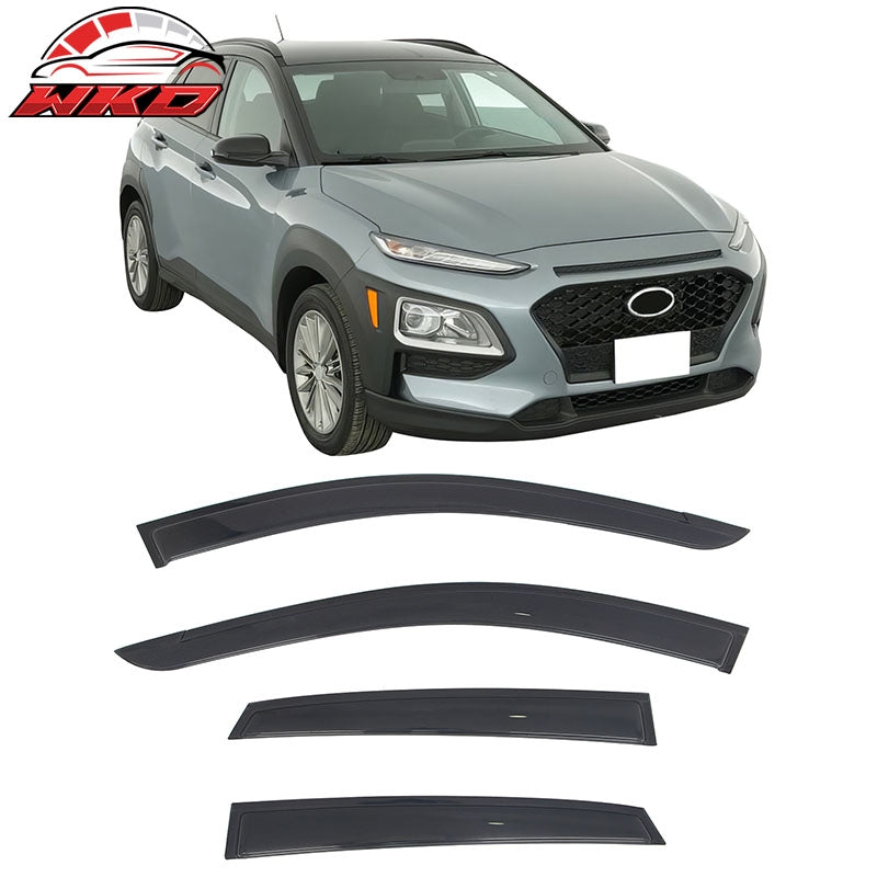 Wholesale 18-23 Hyundai Kona & Kona Electric Tape-on Window Visors Vent Rain Guards