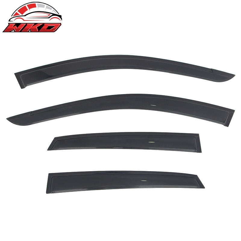 Fits 18-23 Hyundai Kona & Kona Electric Tape-on Window Visors Vent Rain Guards