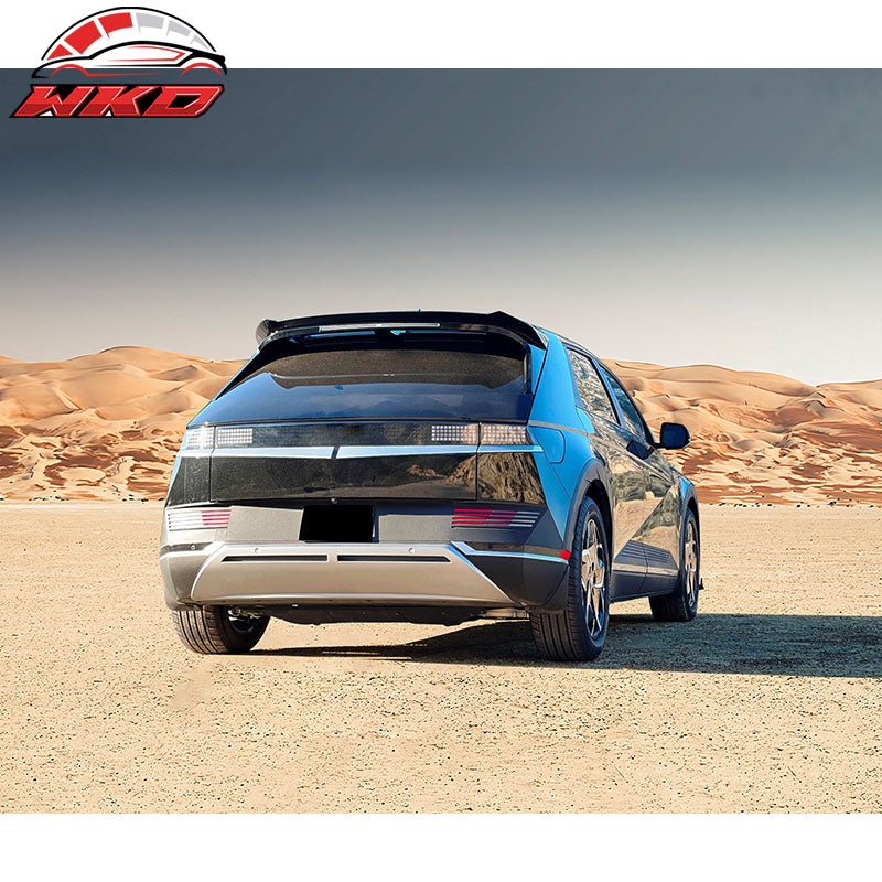 Fits 22-24 Hyundai Ioniq 5 IKON Style Matte Black Rear Roof Spoiler Wing ABS 3PC