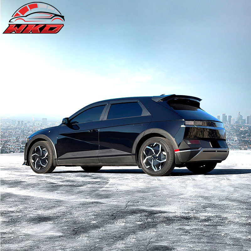 Fits 22-24 Hyundai Ioniq 5 IKON Style Matte Black Rear Roof Spoiler Wing ABS 3PC