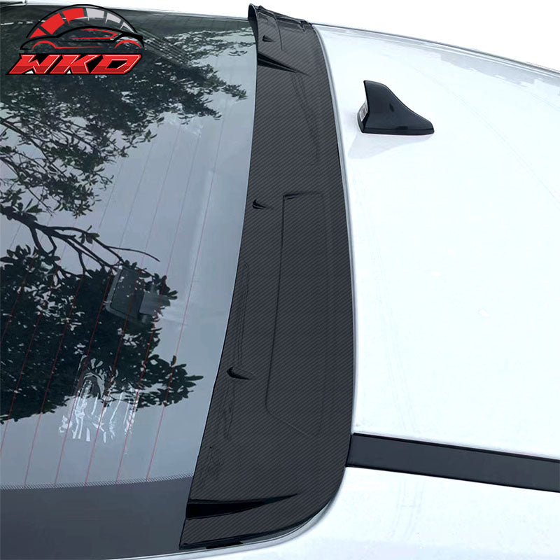 Fits 21-26 Hyundai Elantra Carbon Fiber Print Roof Spoiler ABS