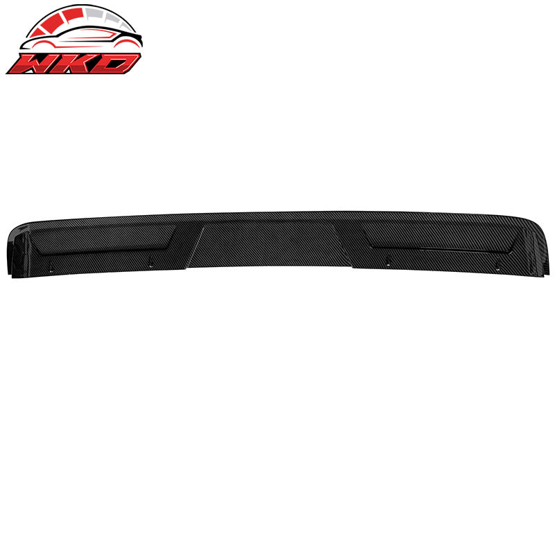 Fits 21-26 Hyundai Elantra Carbon Fiber Print Roof Spoiler ABS