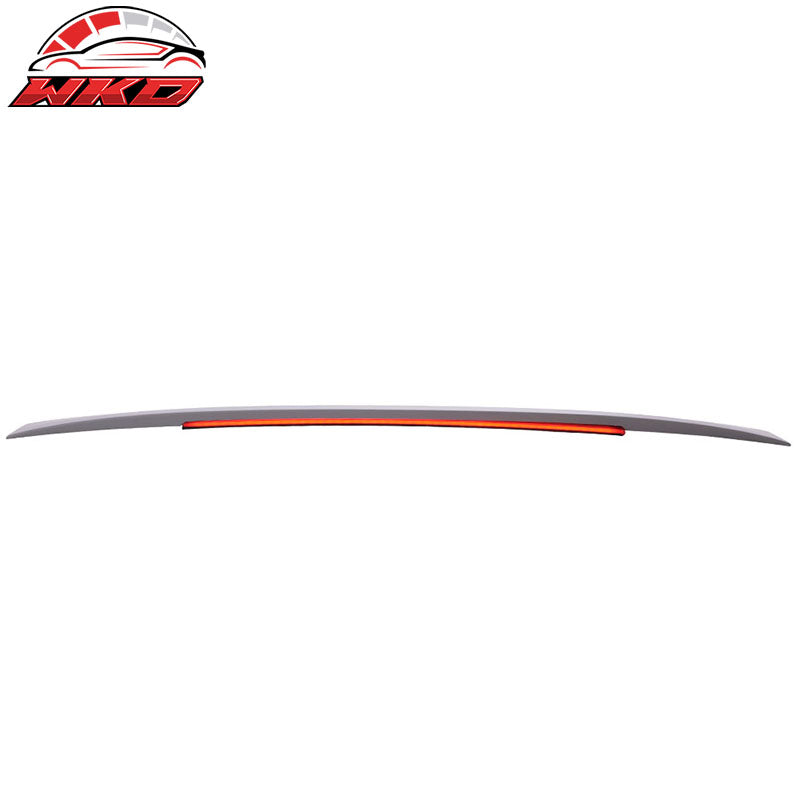 Fits 15-17 Hyundai Sonata Unpainted ABS Long LED Surface Emitting Roof Spoiler
