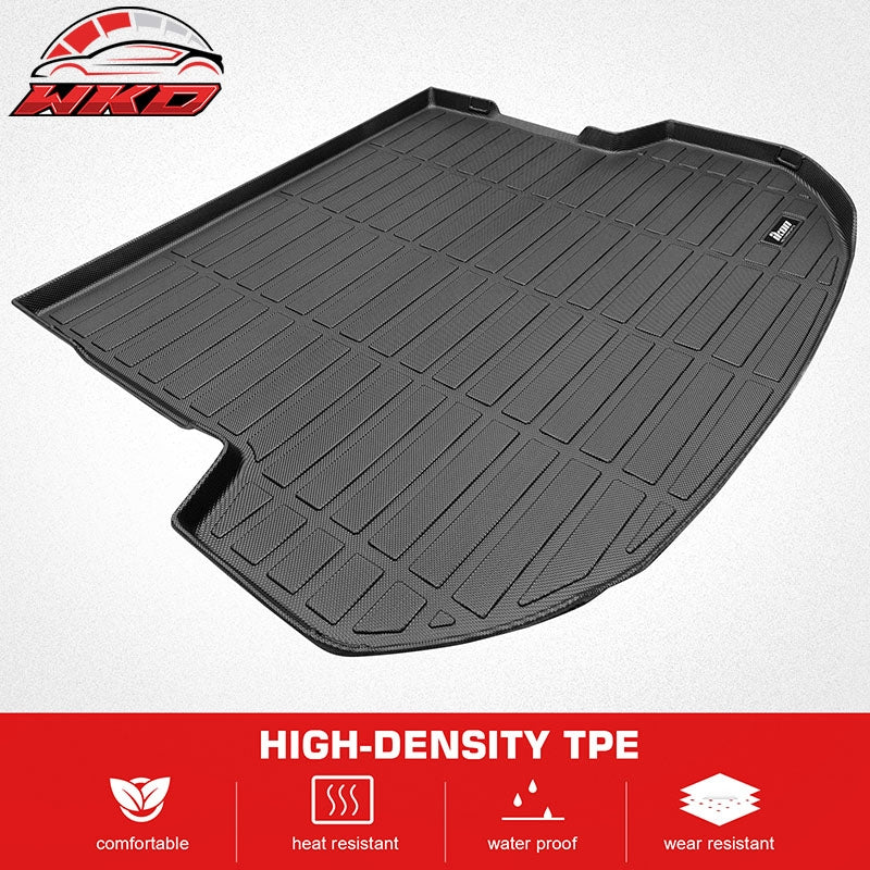 Fits 21-23 Hyundai Santa Fe 3D TPE Rear Trunk Mat Cargo Liner Pad + Cargo Cover