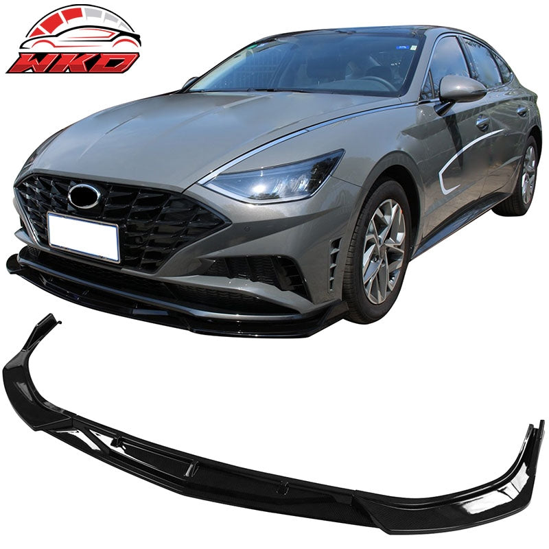 Wholesale 20-23 Hyundai Sonata CK Style Front Bumper Lip Spoiler Carbon Fiber Print - Wikond Auto