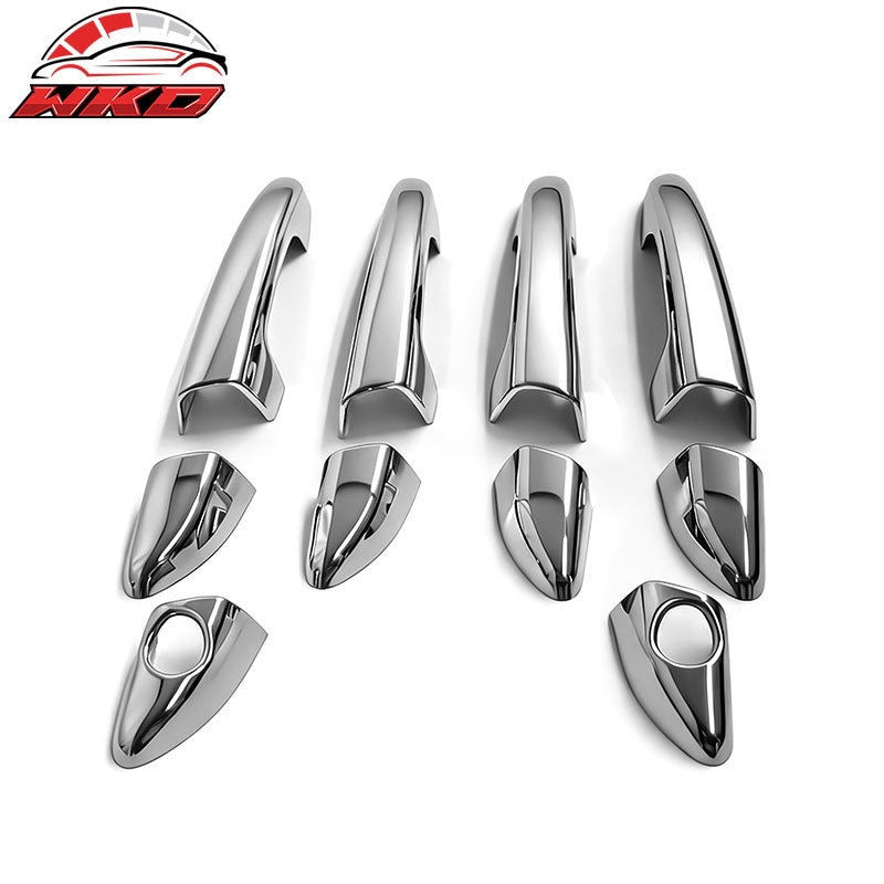 Wholesale 15-19 Hyundai Sonata Chrome ABS Door Handle Covers Cap w/ 1 or 2 Key Holes