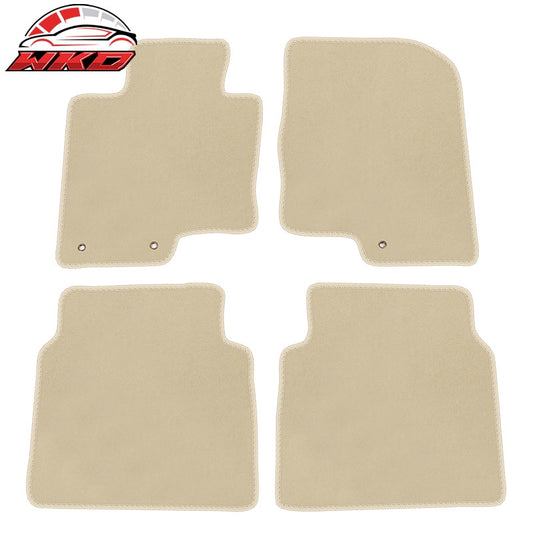 Wholesale 11-14 Hyundai Sonata 4PC Car Floor Mats Liner Front Rear Nylon Beige Carpet