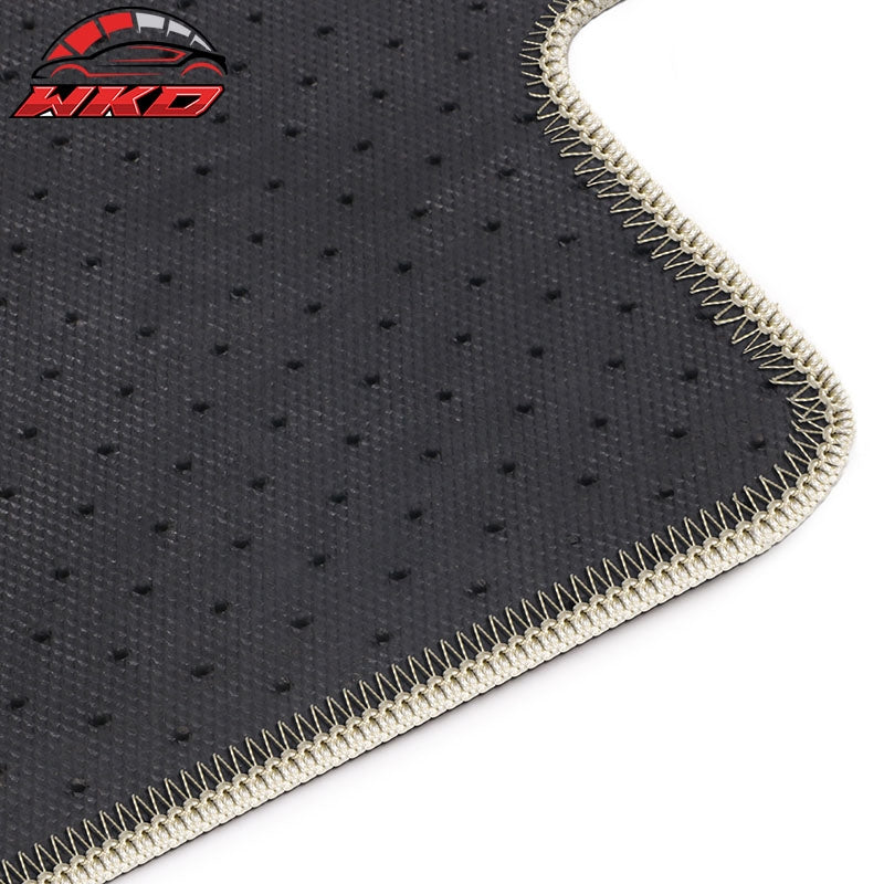 Fits 11-14 Hyundai Sonata 4PC Car Floor Mats Liner Front Rear Nylon Beige Carpet