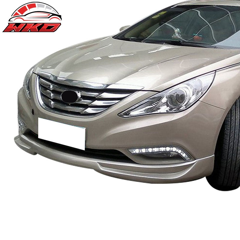 Fits 11-14 Hyundai Sonata Front Bumper Lip Spoiler Chin Splitter Unpainted PP