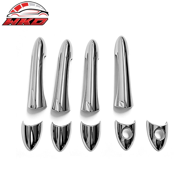 Wholesale Fits 11-14 Hyundai Sonata GLS/SE Chrome ABS Door Handle Covers 1 or 2 Key Holes