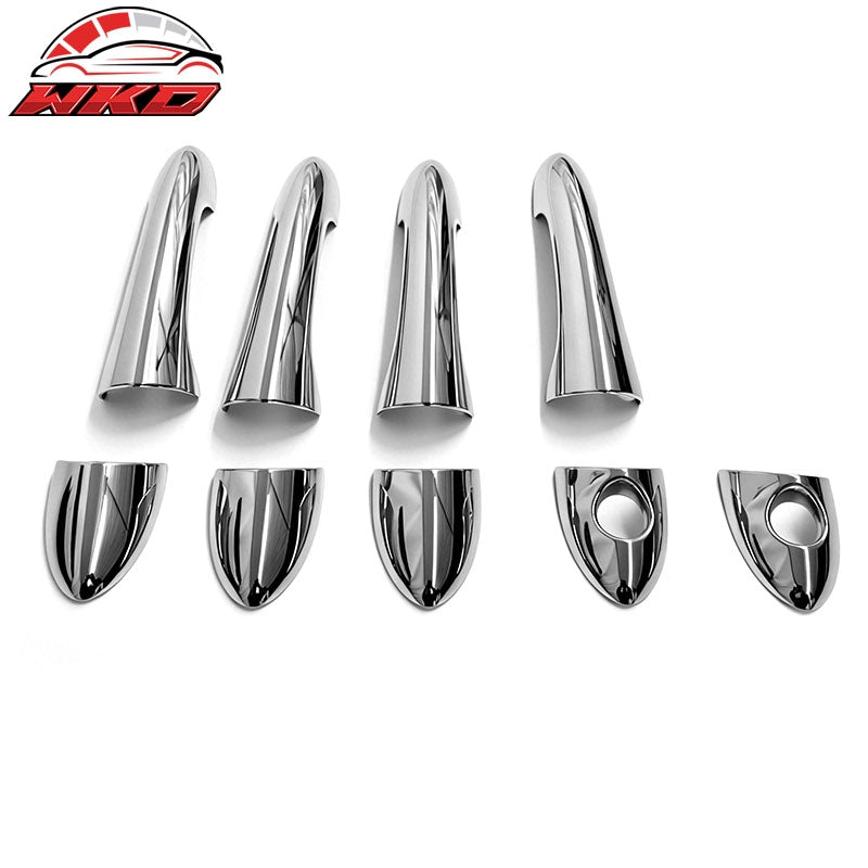 Fits 11-14 Hyundai Sonata GLS/SE Chrome ABS Door Handle Covers 1 or 2 Key Holes