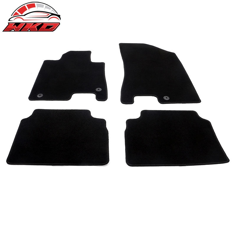 Fits 20-26 Hyundai Sonata 21-26 Kia K5 Anti-Slip Floor Mats Carpet Nylon - Black