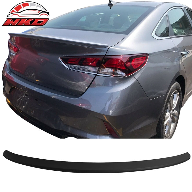 Wholesale 18-19 Hyundai Sonata OE Style Unpainted Black Rear Trunk Spoiler Wing ABS