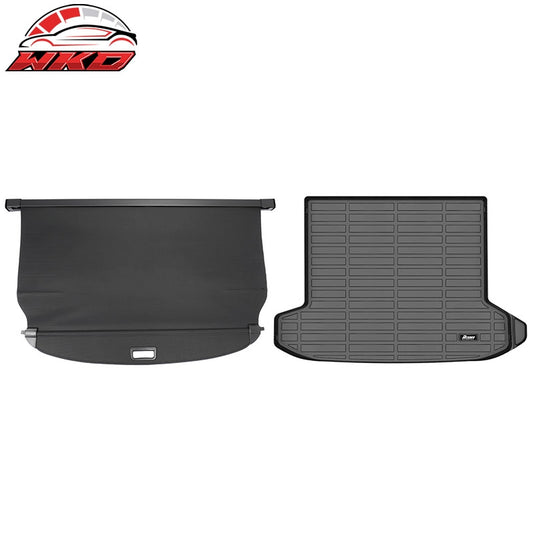 Wholesale 22-26 Hyundai Tucson Carbon Fiber Texture Rear Cargo Cover + 3D Trunk Mat