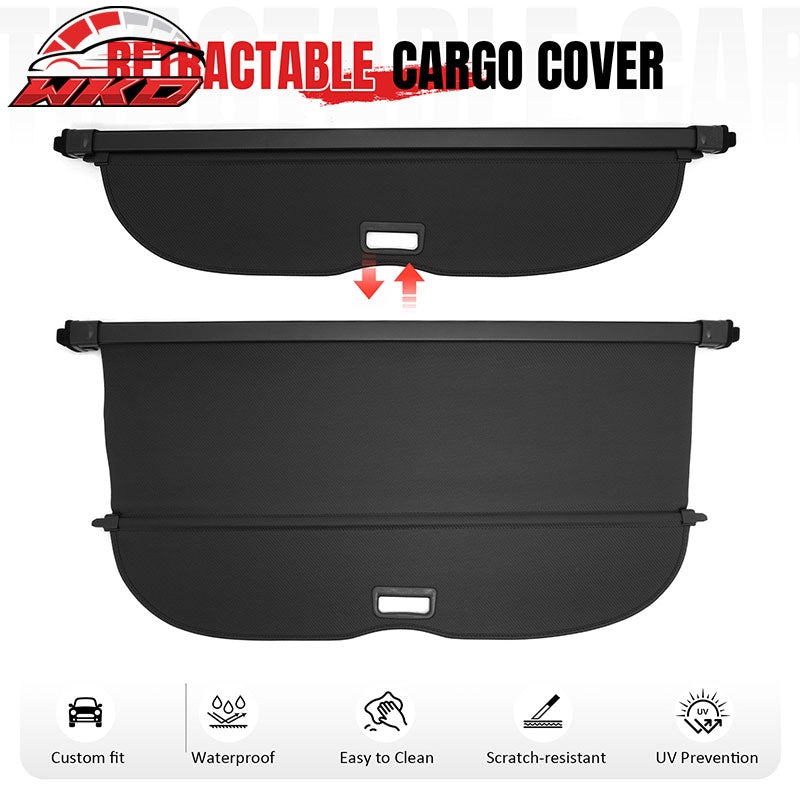 Fits 08-13 INFINITI EX35 EX37 & 14-17 QX50 Rear Cargo Cover Carbon Fiber Texture