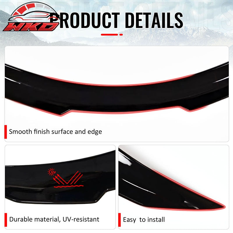 Wholesale 08-13 INFINITI G37 & 14-15 Q60 Trunk Spoiler Wing Gloss Black PSM Style ABS - Wikond Auto