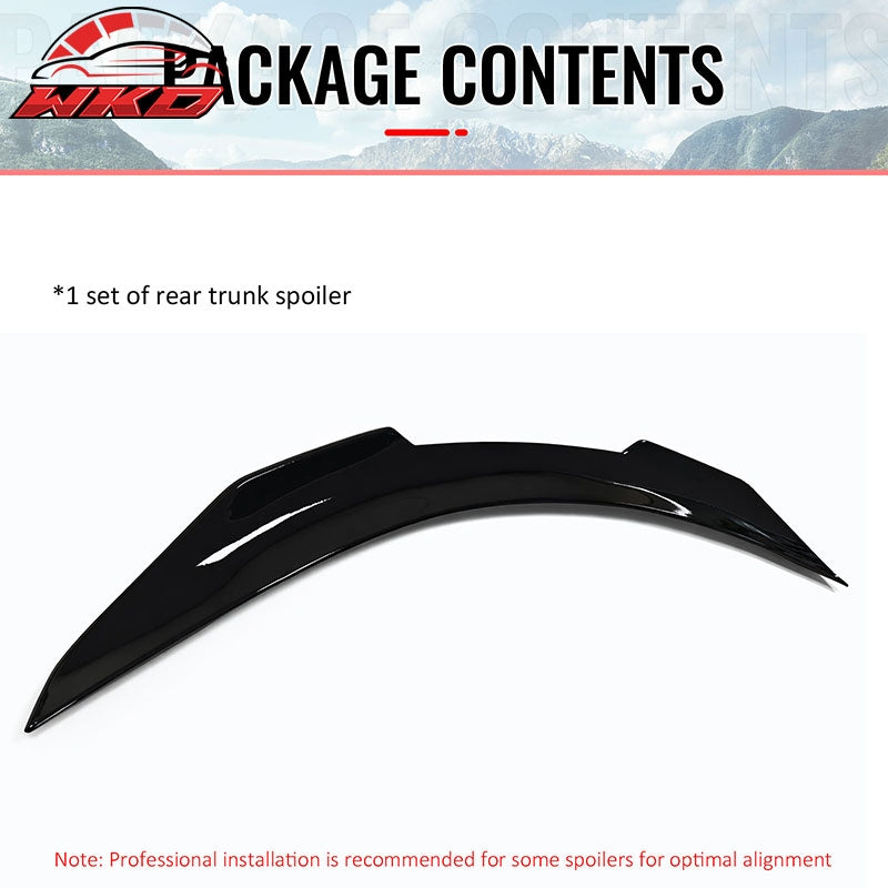 Wholesale 08-13 INFINITI G37 & 14-15 Q60 Trunk Spoiler Wing Gloss Black PSM Style ABS - Wikond Auto