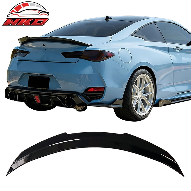 Wholesale 17-22 INFINITI Q60 Trunk Spoiler Wing Gloss Black PSM Style Rear Wing ABS