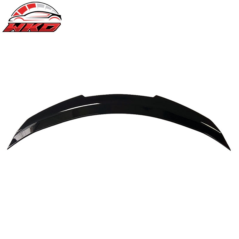 Fits 17-22 INFINITI Q60 Trunk Spoiler Wing Gloss Black PSM Style Rear Wing ABS