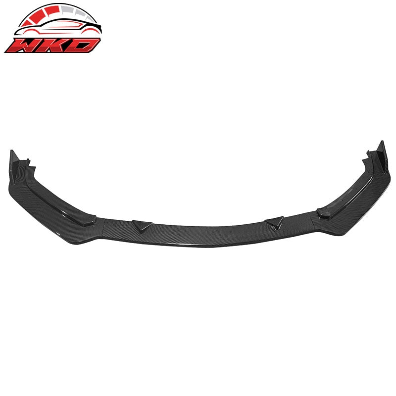 Fits 17-22 INFINITI Q60 V2 JDM Front Bumper Lip Spoiler PP Carbon Fiber Print