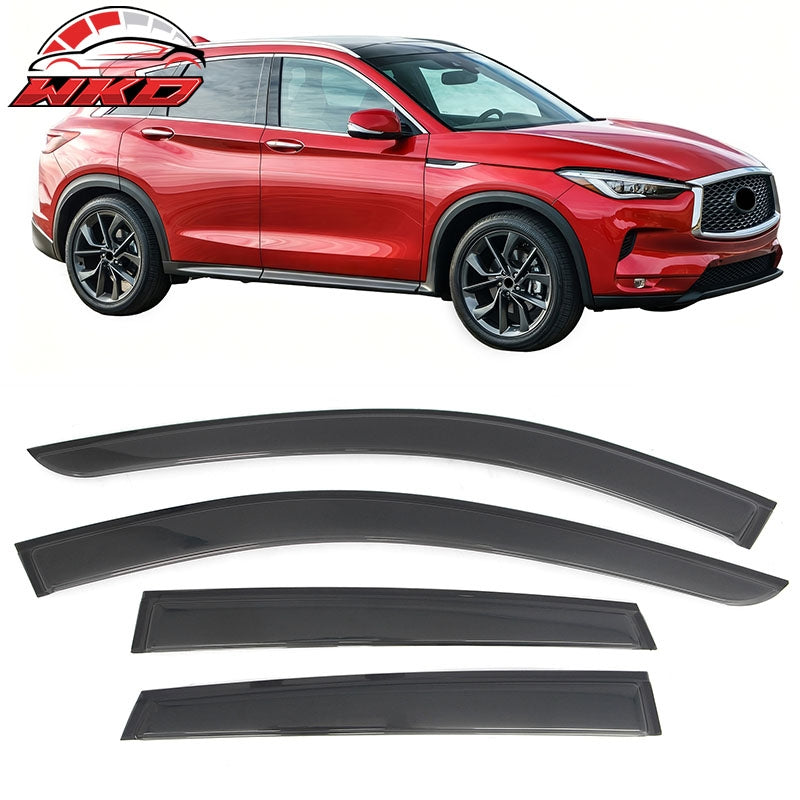 Wholesale 19-25 INFINITI QX50 Tape-on Window Visors Vent Rain Sun Guard Deflectors