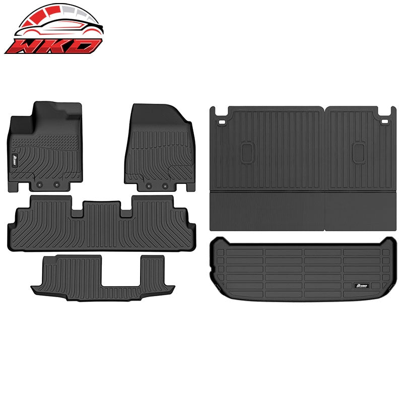 Wholesale 22-26 INFINITI QX60 7 Seats TPE Waterproof 3D Backrest + Floor + Trunk Mats - Wikond Auto