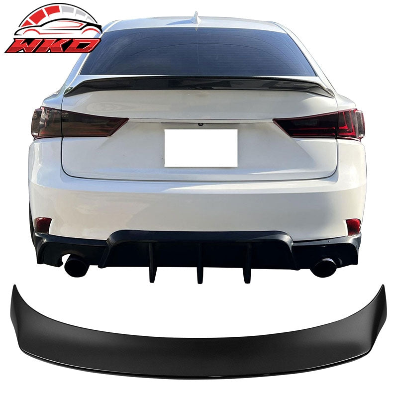 Wholesale 14-20 IS200t IS250 IS300 IS350 4DR Trunk Spoiler Matte Black AR Style ABS
