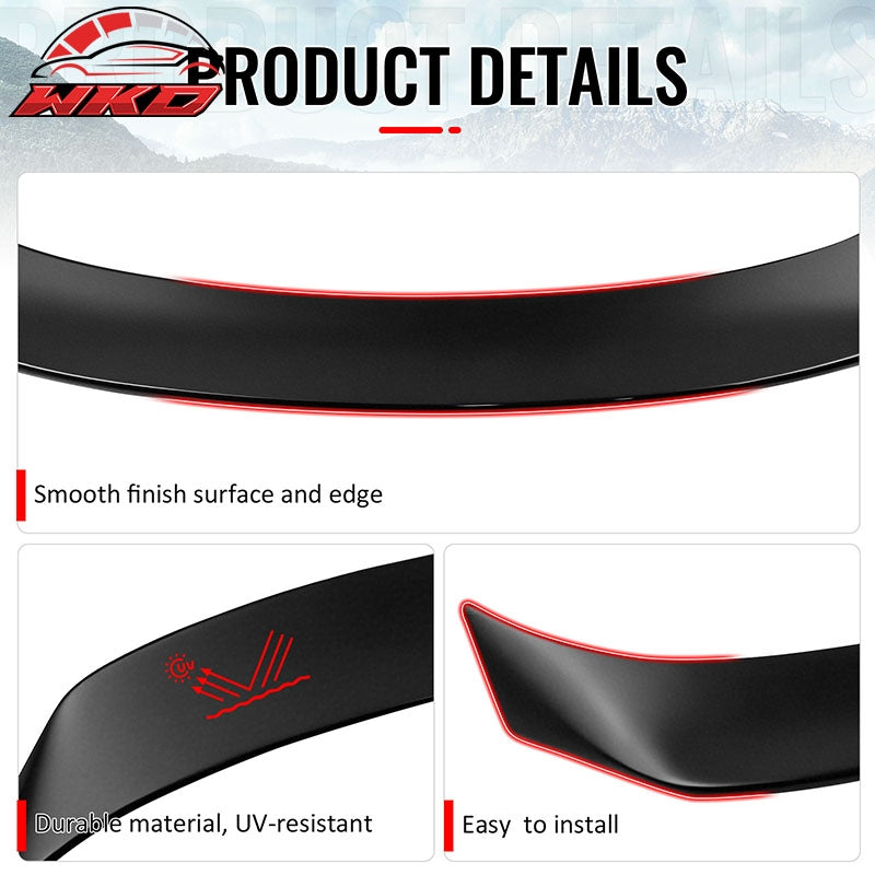 Fits 14-20 IS200t IS250 IS300 IS350 4DR Trunk Spoiler Matte Black AR Style ABS