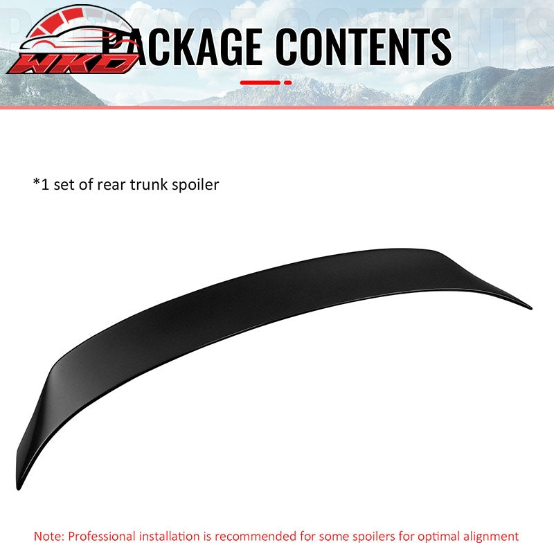 Fits 14-20 IS200t IS250 IS300 IS350 4DR Trunk Spoiler Matte Black AR Style ABS