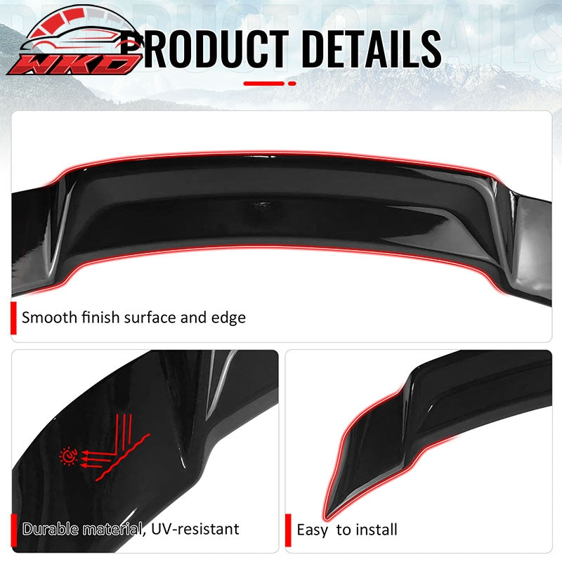 Fits 14-20 IS200t IS250 IS300 IS350 4DR Trunk Spoiler Gloss Black R Style ABS