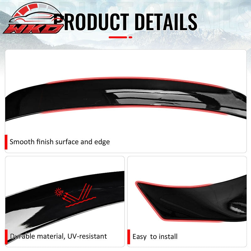 Fits 14-20 IS200t IS250 IS300 IS350 4DR Trunk Spoiler Gloss Black AR Style ABS