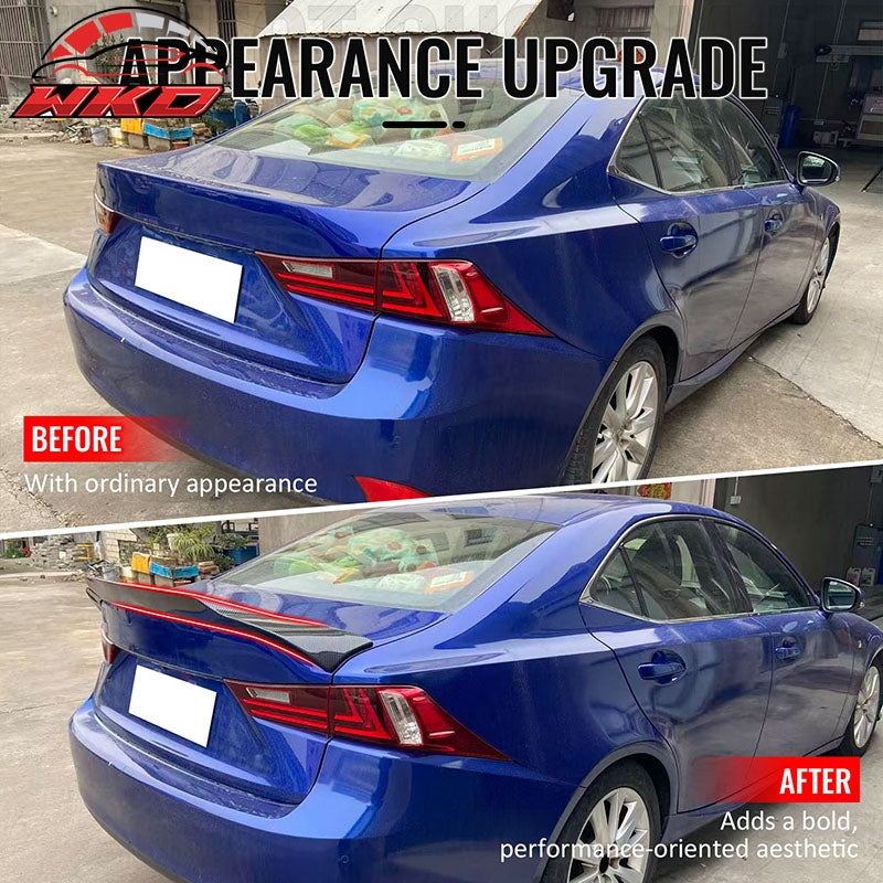 Wholesale 14-20 IS200t IS250 IS350 4DR Trunk Spoiler Carbon Fiber Print R Style ABS - Wikond Auto
