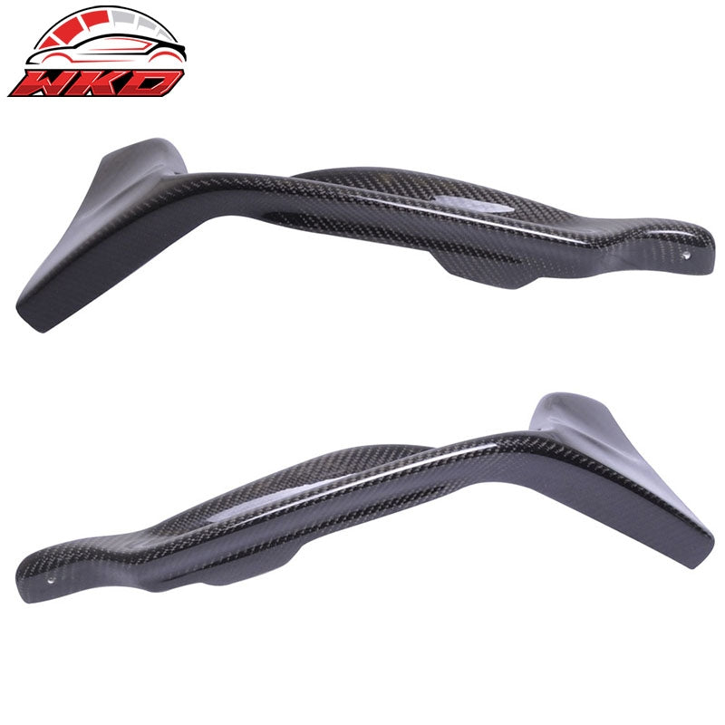 Fits 14-16 IS250 IS350 F Sport TRD Matte Carbon Fiber Front Bumper Lip Splitters