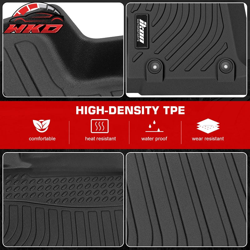 For 17-23 Impreza 18-23 Crosstrek 3D Anti-Slip Floor Mats All Weather TPE Carpet