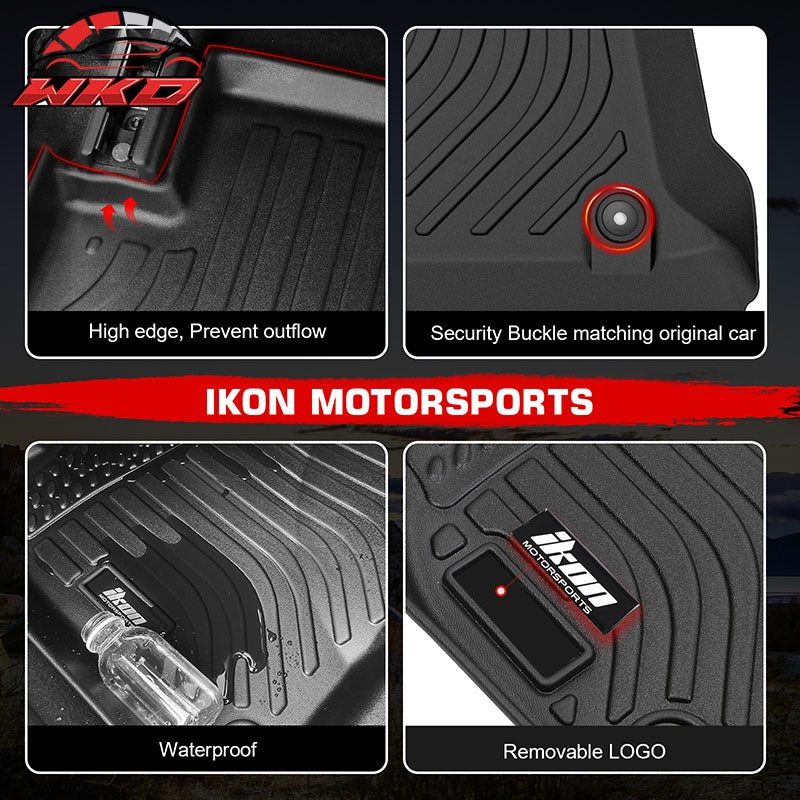 For 17-23 Impreza 18-23 Crosstrek 3D Anti-Slip Floor Mats All Weather TPE Carpet