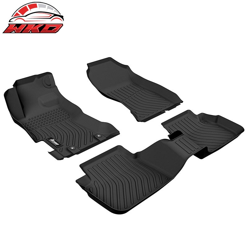 For 17-23 Impreza 18-23 Crosstrek 3D Anti-Slip Floor Mats All Weather TPE Carpet
