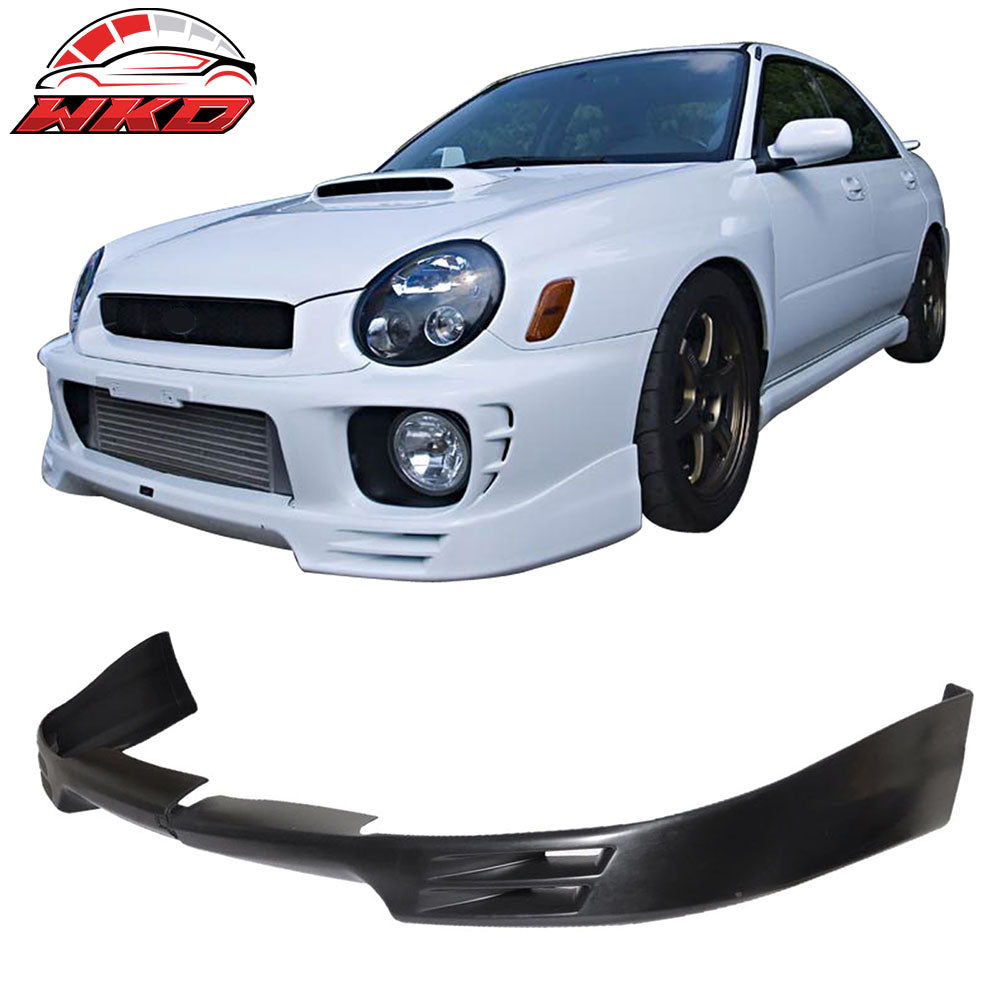 Fits 02-03 Subaru Impreza WRX STI V2 Sedan Front Bumper Lip Spoiler Unpainted PU