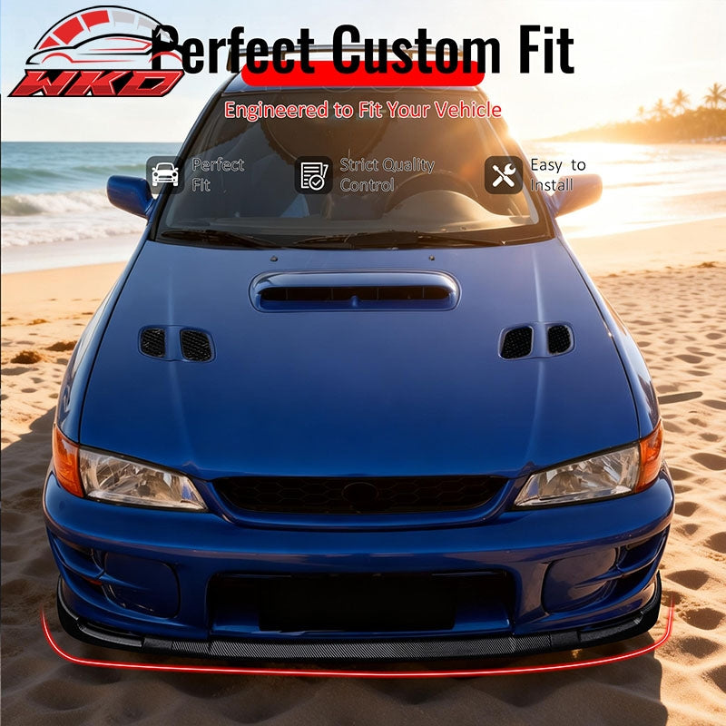 Wholesale For 97-01 Impreza STI Style Front Bumper Lip Chin Splitter PP Carbon Fiber Print - Wikond Auto