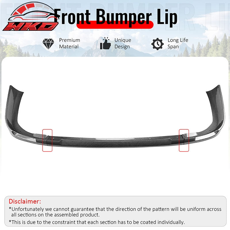 Wholesale For 97-01 Impreza STI Style Front Bumper Lip Chin Splitter PP Carbon Fiber Print - Wikond Auto